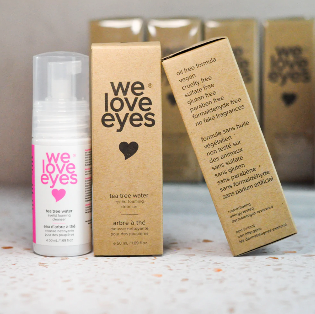WE LOVE EYES Tea Tree Water Eyelid Foaming Cleanser