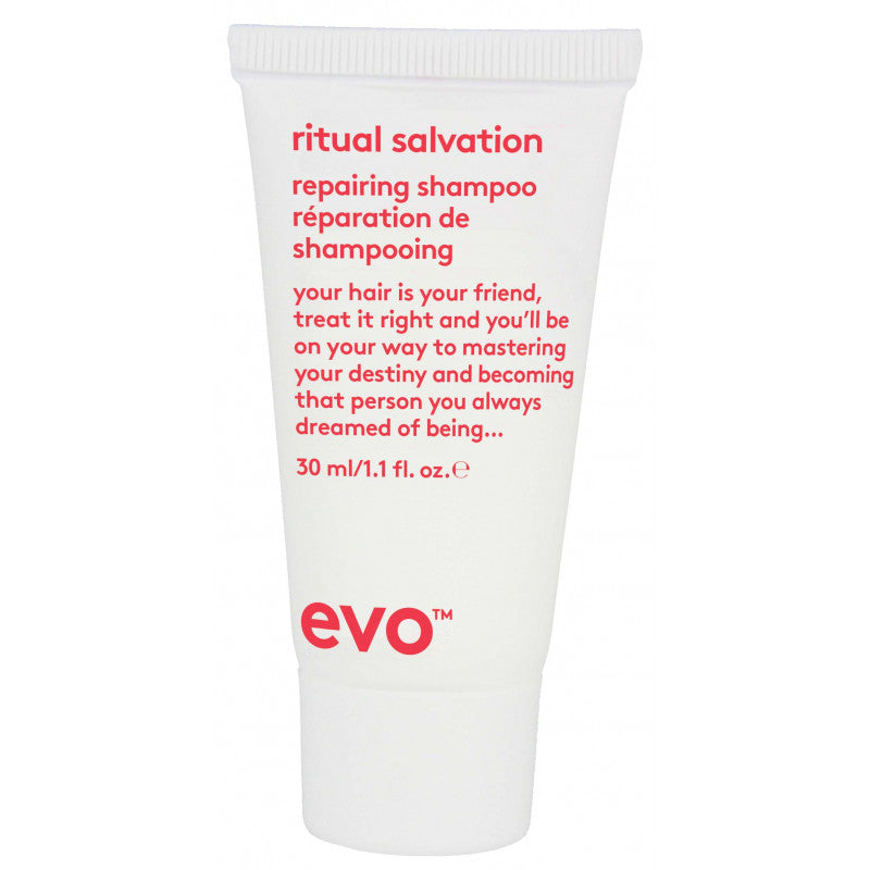 evo 30ml tube ritual salvation repairing shampoo