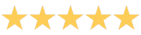 5 yellow stars rating