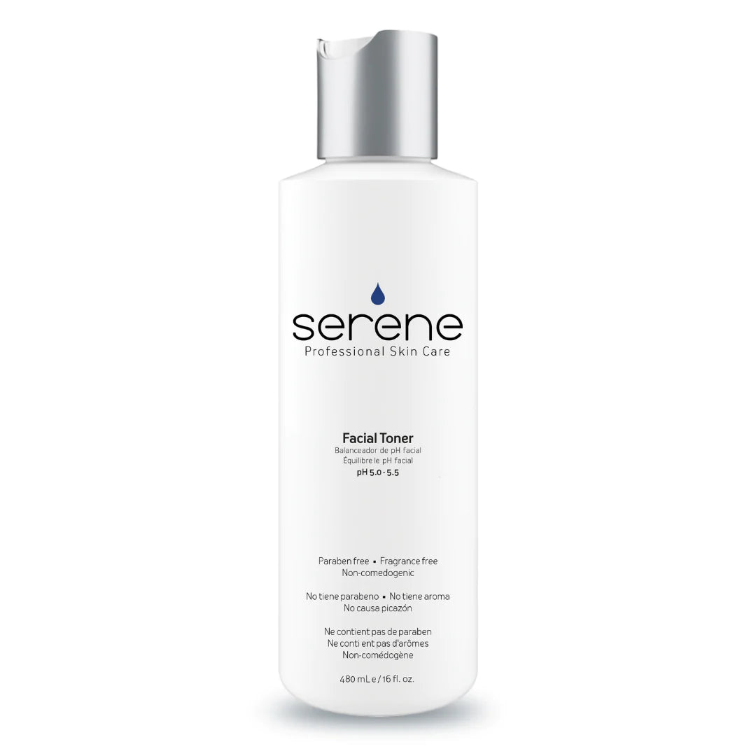 serene facial toner 480ml bottle