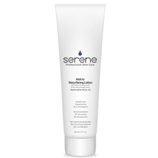 serene aha 10 resurfacing lotion 30ml tube