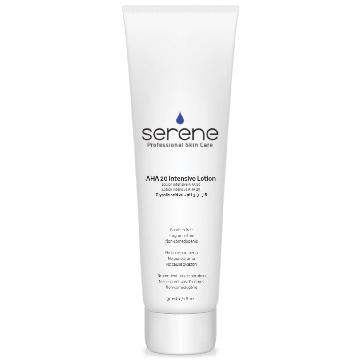 serene aha 20 intensive lotion 30ml tube